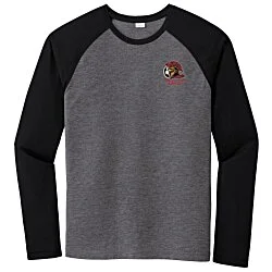 Voltage Tri-Blend Wicking LS T-Shirt - Men's - Colorblock - Embroidered