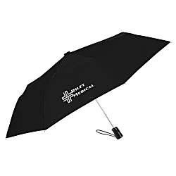 totes Three Section Auto Open Umbrella - 42-inch Arc - 24 hr