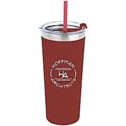 Colma Vacuum Tumbler with Straw - 22 oz. - Colors