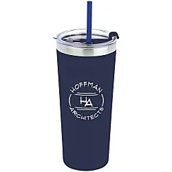 Colma Vacuum Tumbler with Straw - 22 oz. - Colors - 24 hr