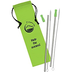 Stainless Steel Straw Set - 2 Pack - 24 hr