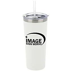 Colma Vacuum Tumbler with Straw - 22 oz. - 24 hr