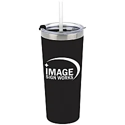 Colma Vacuum Tumbler with Straw - 22 oz. - 24 hr