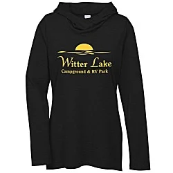 Electric Tri-Blend Wicking Hooded Tee - Ladies'