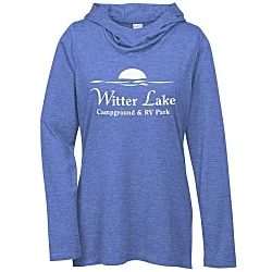 Electric Tri-Blend Wicking Hooded Tee - Ladies'