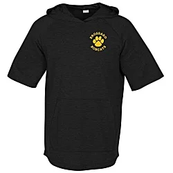 Electric Tri-Blend Wicking Short Sleeve Hooded Tee