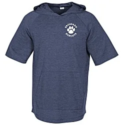 Electric Tri-Blend Wicking Short Sleeve Hooded Tee