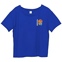 Squad Wicking Crop T-Shirt - Ladies'