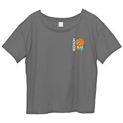 Squad Wicking Crop T-Shirt - Ladies'