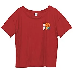 Squad Wicking Crop T-Shirt - Ladies'