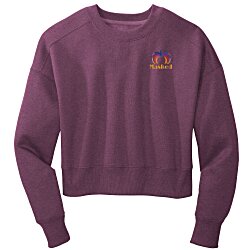 Perfect Blend Cropped Sweatshirt - Ladies' - Embroidered