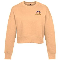 Perfect Blend Cropped Sweatshirt - Ladies' - Embroidered