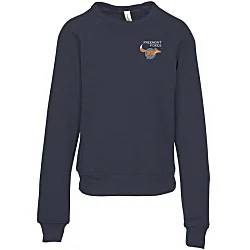 Bella+Canvas Sponge Fleece Sweatshirt - Youth - Embroidered