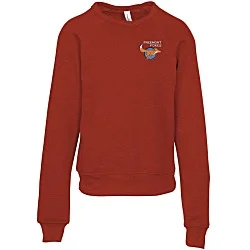 Bella+Canvas Sponge Fleece Sweatshirt - Youth - Embroidered