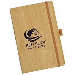 Soft Touch Wood Grain Notebook