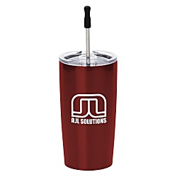 Yowie Vacuum Tumbler with Stainless Straw Set - 18 oz.