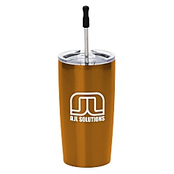 Yowie Vacuum Tumbler with Stainless Straw Set - 18 oz.