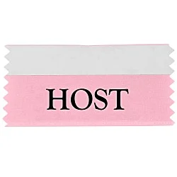 Badge Ribbon - 2" x 4" - Double Sided Tape