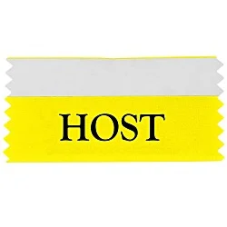 Badge Ribbon - 2" x 4" - Double Sided Tape