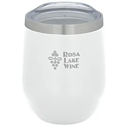 Corzo Vacuum Insulated Wine Cup - 12 oz. - Laser Engraved - 24 hr