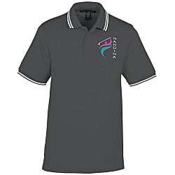 CrownLux Performance Plaited Tipped Polo - Men's