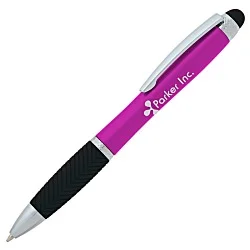Evantide Light-Up Logo Stylus Twist Pen - Metallic - 24 hr