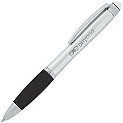 Evantide Light-Up Logo Stylus Twist Pen - Silver - 24 hr