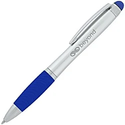 Evantide Light-Up Logo Stylus Twist Pen - Silver - 24 hr