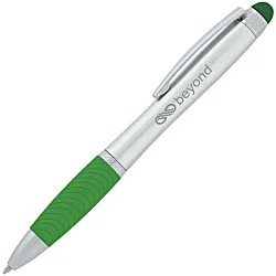 Evantide Light-Up Logo Stylus Twist Pen - Silver - 24 hr