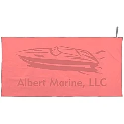 Quick Dry Suede Beach Towel with Carry Strap
