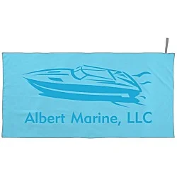 Quick Dry Suede Beach Towel with Carry Strap