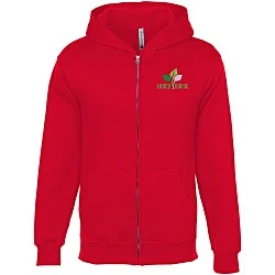 Lightweight 7 oz. Fleece Full-Zip Hoodie - Embroidered