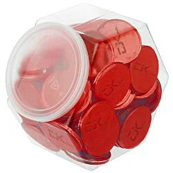 Tub of Chocolate Coins - 85-Piece