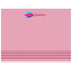 Souvenir Designer Sticky Note - 3" x 4" - Stripes - 25 Sheet - 24 hr