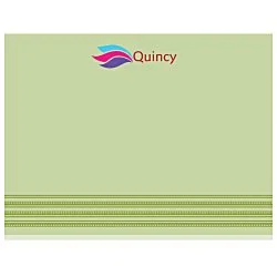 Souvenir Designer Sticky Note - 3" x 4" - Stripes - 25 Sheet - 24 hr
