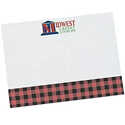 Souvenir Designer Sticky Note - 3” x 4” - Buffalo Plaid - 25 Sheet - 24 hr