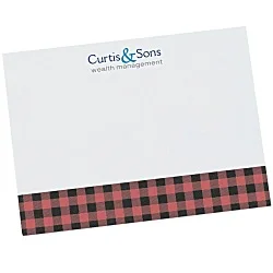 Souvenir Designer Sticky Note - 3” x 4” - Buffalo Plaid - 50 Sheet - 24 hr