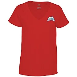 District Recycled V-Neck T-Shirt - Ladies' - Embroidered