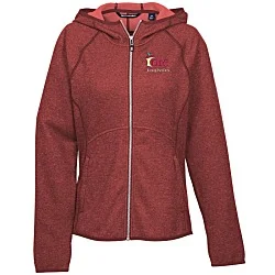 Cutter & Buck Sweater Knit Hooded Fleece Jacket - Ladies'