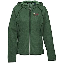 Cutter & Buck Sweater Knit Hooded Fleece Jacket - Ladies'