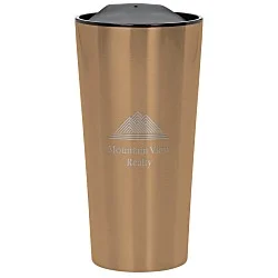 Customized Fashion Metallic Travel Mug - 16 oz. - Laser Engraved