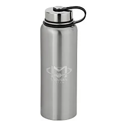 Stainless Steel Vacuum Bottle - 36 oz. - Laser Engraved