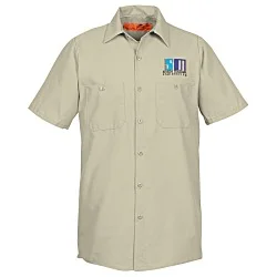 Red Kap Technician Short Sleeve Work Shirt - 24 hr