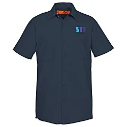 Red Kap Technician Short Sleeve Work Shirt - 24 hr