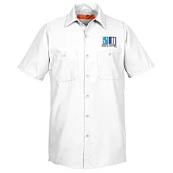 Red Kap Technician Short Sleeve Work Shirt - 24 hr
