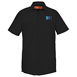 Red Kap Technician Short Sleeve Work Shirt - 24 hr
