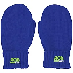 Rib Cuff Knit Mittens