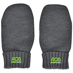 Rib Cuff Knit Mittens