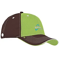 Prestige Two-Tone Cap with Face Mask Buttons