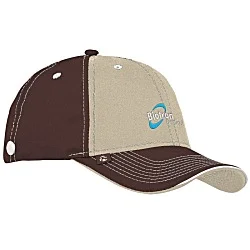 Prestige Two-Tone Cap with Face Mask Buttons